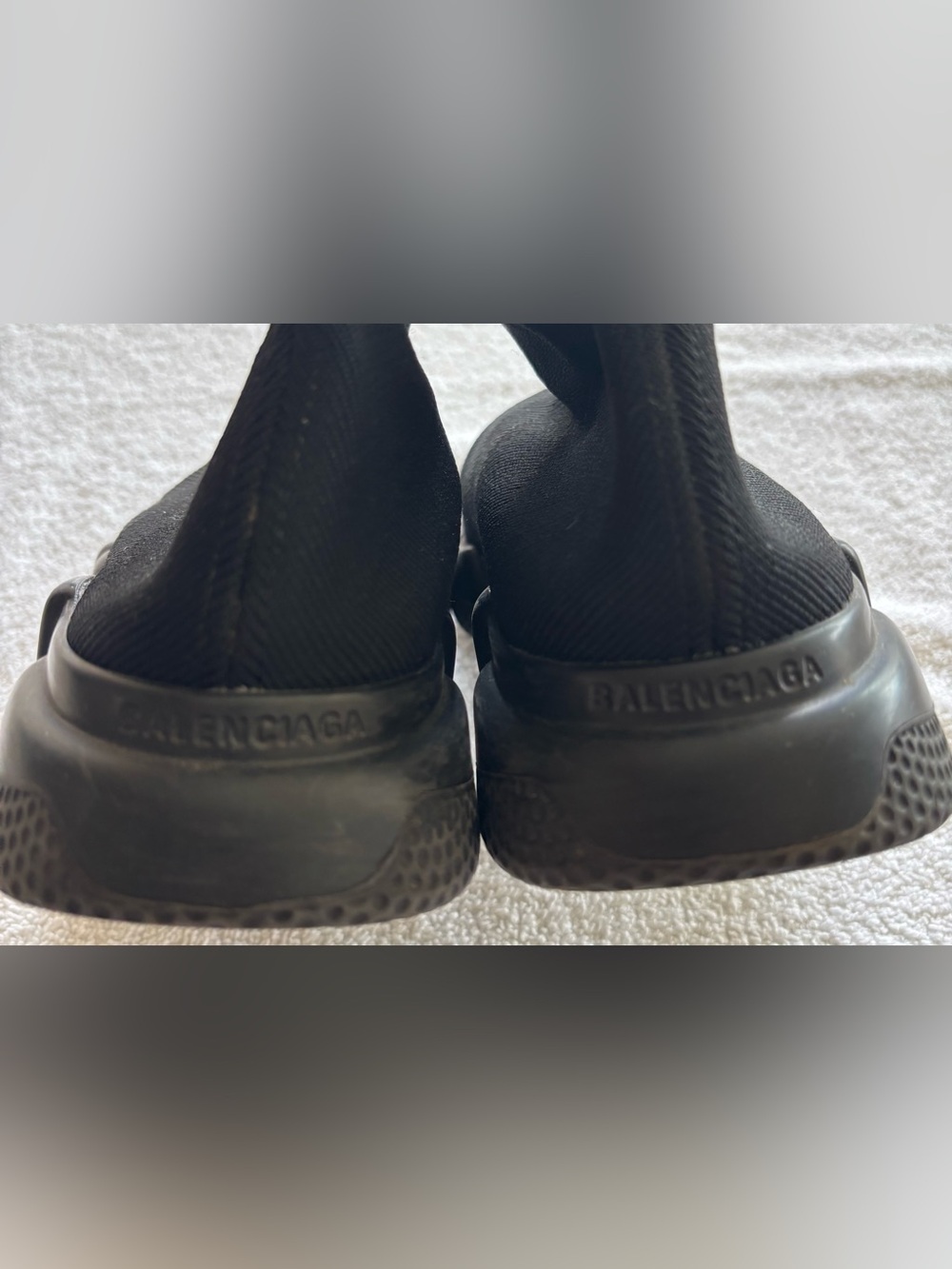 Balenciaga Black Speed 2.0 Sock Sneakers - Picture 7 of 8